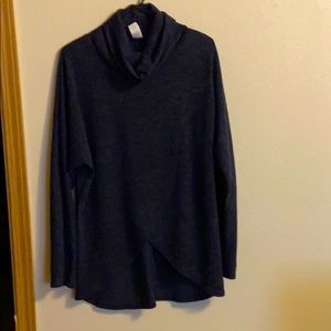 Cowl neck wrap sweater